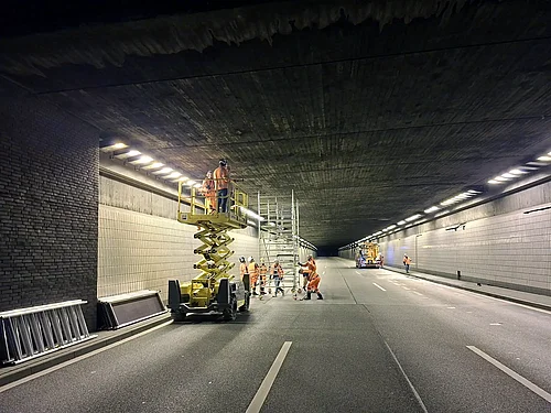 Tunnelsanierung auf A1