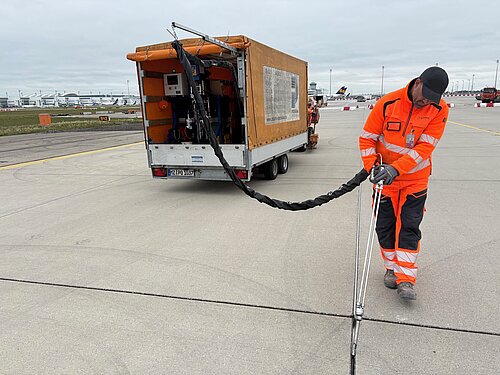 Instandhaltung der Flugbetriebsfl&auml;chen in M&uuml;nchen