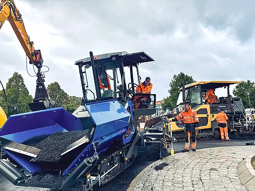 Deckschicht im Heiß-an-Heiß-Verfahren